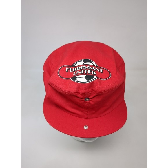Vintage Florissant United Soccer Club Missouri Golf Hat Flat Cap 1970s Snapback - Picture 6 of 9